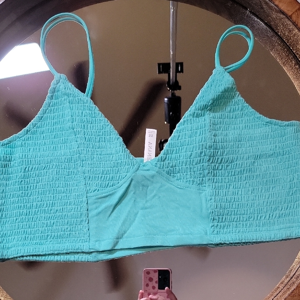Turquoise Textured Bralette